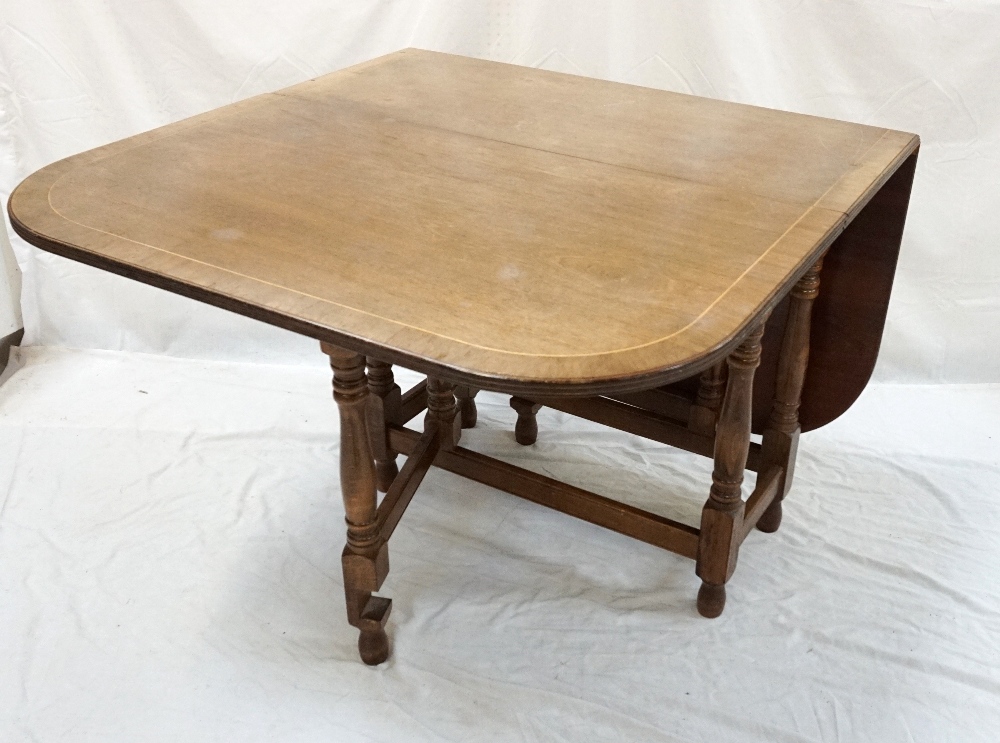 MAHOGANY DROP FLAP DINING TABLE