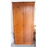 PINE TWO DOOR WARDROBE