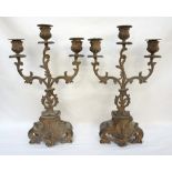 PAIR OF FRENCH CANDELABRA