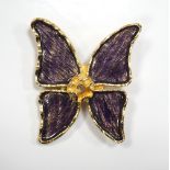 YVES SAINT LAURENT BUTTERFLY BROOCH 5.