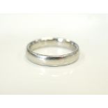 PLATINUM WEDDING BAND ring size Q and 7.