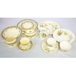 ROYAL GRAFTON 'COUNTRY FLOWERS' PART DINNER SERVICE comprising thirty five pieces,