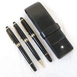 'MONT BLANC MEISTERSTÜCK 4810' PEN SET comprising a fountain pen;