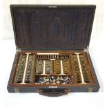 OPTICIAN'S TRAVELLING CASE early 20th century,