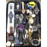 SELECTION OF LADIES AND GENTLEMEN'S WRISTWATCHES including Swatch (1 boxed), Sekonda (1 boxed),