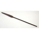 AFRICAN CARVED WOODEN DANCING SPEAR 80cm long