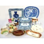 COLLECTION OF DECORATIVE CERAMICS including a Carlton Ware 'Rouge Royale' comport, Beswick foal,