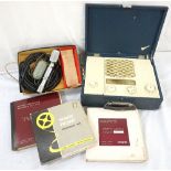 VINTAGE 'FERROGRAPH' with box, a selection of spools and tapes,