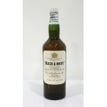BLACK & WHITE BLENDED SCOTCH - SPRING CAP We estimate this fantastic example of the Black & White