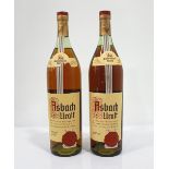 TWO BOTTLES OF ASBACH URALT DEUTSCHER WEINBRAND A pair of Asbach Uralt German Brandy bottles.