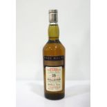 HILLSIDE 25YO - RARE MALTS A rare bottle of Hillside Single Malt Scotch Whisky from the silent
