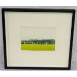 'TREELINE' BY IAN MCNICOL Edition no 19/20, etching and aquatint in black frame, signed and titled,