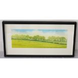 'TREELINE' BY IAN MCNICOL Varied edition 1/1, colour etching with black frame, signed and titled,