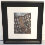 'THE TENEMENT HOUSE' BY IONA MACKELLAR-BRUCE mixed media, monogrammed bottom left,