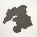 MAP OF ISLAY SLATE CHEESE BOARD BY SLATED the natural slate board cut into the shape of the isle of