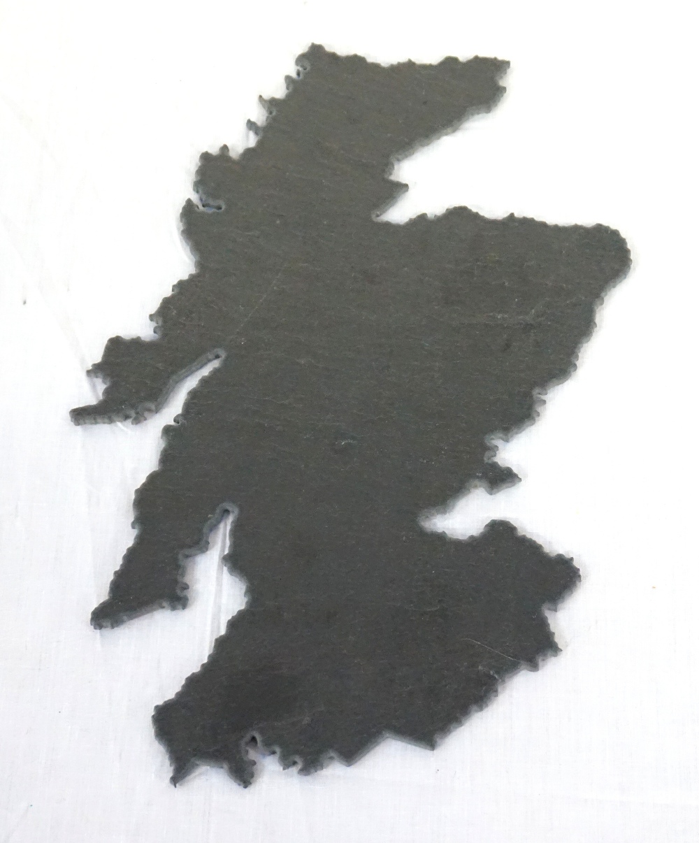 MAP OF SCOTLAND SLATE CHEESE BOARD BY SLATED the natural slate board cut into the shape of a