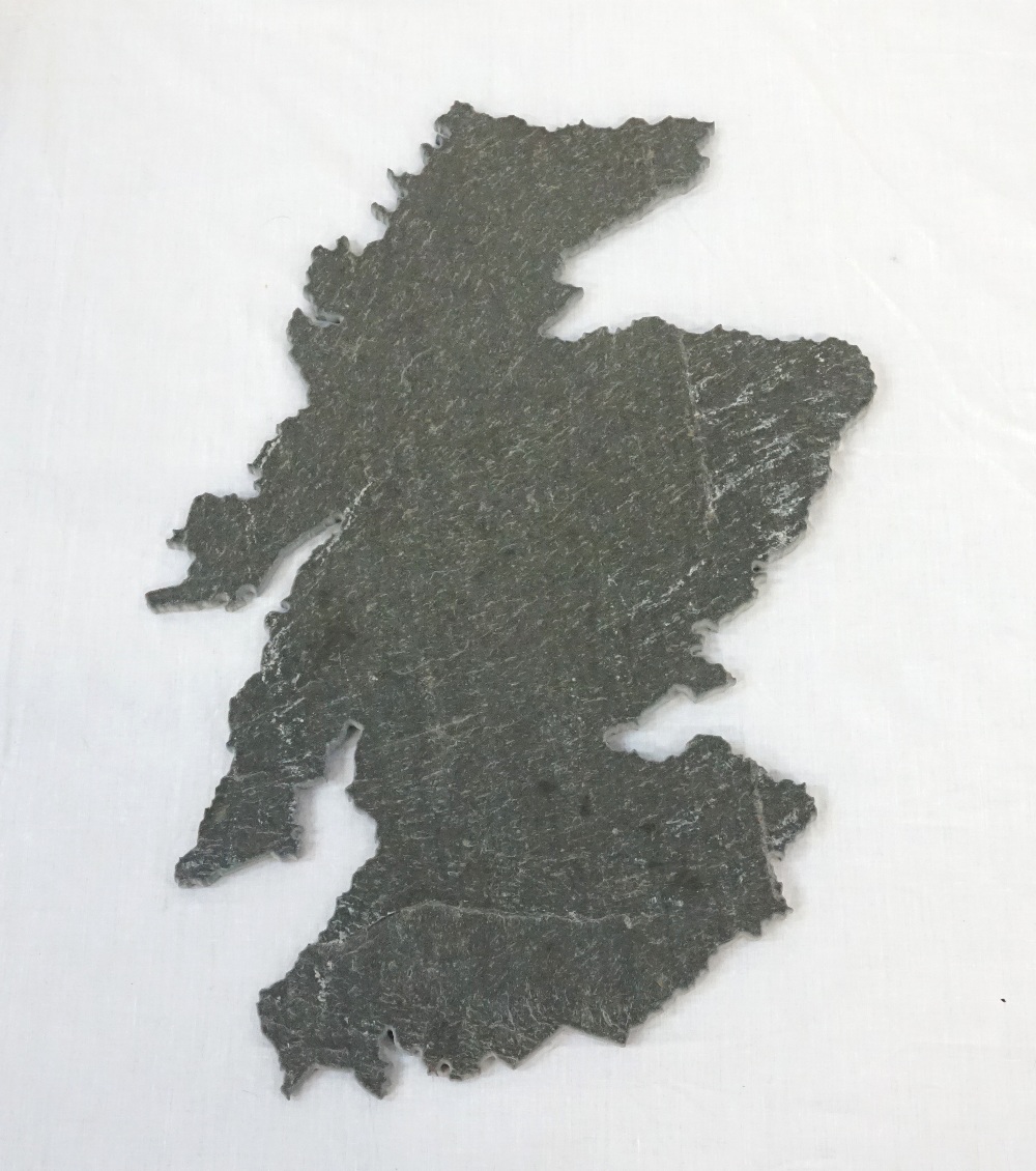 LARGE MAP OF SCOTLAND SLATE CHEESE BOARD BY SLATED the natural slate board cut into the shape of a