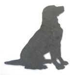 SEATED LABRADOR SLATE CHEESE BOARD BY SLATED the natural slate board cut into the shape of a