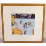 'TEA DANCE' BY STEVIE SPIERS signed photographic print, in light oak frame,