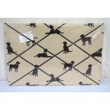 LARGE LABRADOR FABRIC NOTICE BOARD BY DA