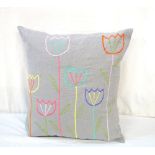 HAND MADE EMBROIDERED CUSHION BY JANICE