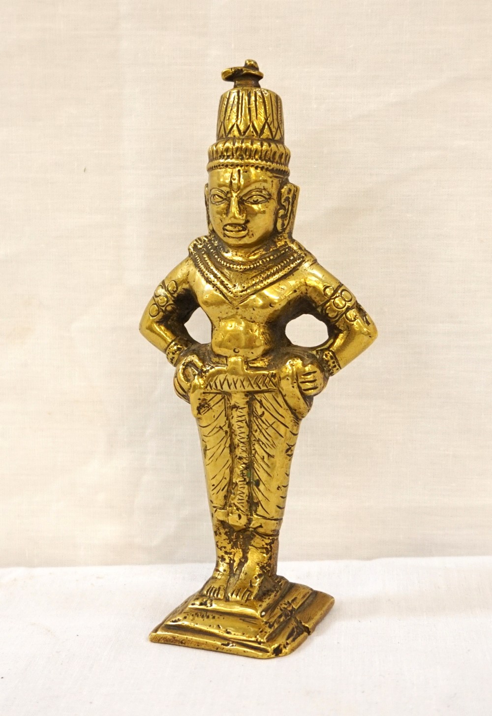 GILT BRASS BUDDHIST DEITY