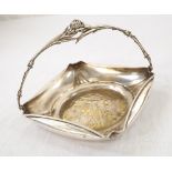 AUSTRIAN ART NOUVEAU SILVER PLATED BASKE