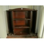 A MAHOGANY CD CABINET