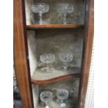 A SET OF SIX CUT GLASS MARTINI GLASSES