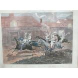 AFTER HENRY ALKEN The First Steeple Chase on Record Hand Coloured Engravings A Set of 4