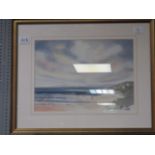 DIANA SEYMOUR Coastal Scene Signed Lower Left Watercolour 27cm x 37cm