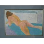 FRANCIS BUNCH MORAN Female Nude Study Pastel Signed & Dated 20/8/73 19cm x 28cm