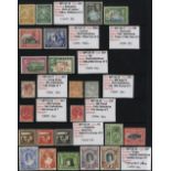 Collections and Miscellaneous. 1941-7 group of unmounted mint SPECIMEN stamps (23), incomplete