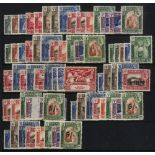 Aden and States. 1942-51 mint collection on Hagner sheets. Kathiri including 1942 set x 2, one