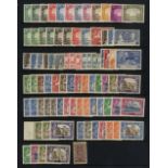 Aden. 1937-51 mainly mint range on Hagner sheet with 1937 Dhow set mint (5r aniline with two short