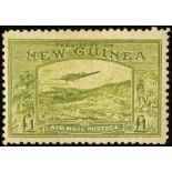 New Guinea. 1939 £1 olive-green, a mint example of the Panelli forgery. (For SG 225)