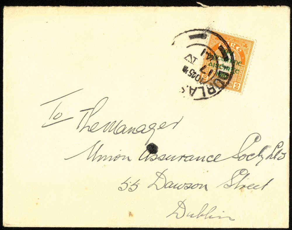 Ireland. 1941 2d Easter Rising on cover with DURLAS CDS, a tad heavy but well clear of the R5/3