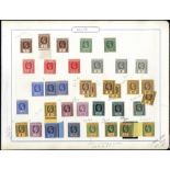 Collections and Miscellaneous. Leeward Islands. 1912-22 set with duplication for shades and paper,