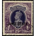 Indian Convention States. Jind. 1937 25r JIND STATE, fine used with good part SANGRUR hooded CDS;