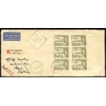 Papua. 1941 envelope (9½" x 4¼") registered from Port Moresby to Australia House on the Strand