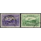 New Guinea. 1935 £2 and £5 Airmails, fine used. SG 204-5 (£590)