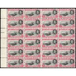Ascension. 1954 printing of the 1½d black and rose-carmine, perf 13 (less white paper than 1953).