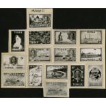 Tonga. 1951 set of fourteen photographic essays for the 1953 definitives (extra 5/-), similar to