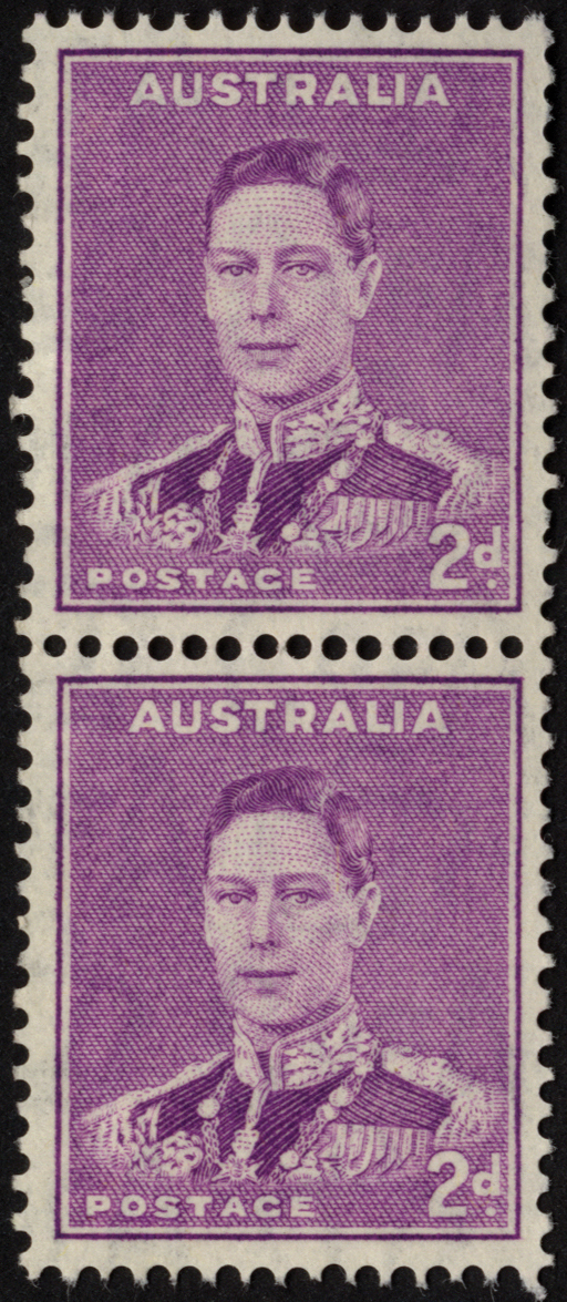 Australia. 1942-60 unmounted mint coil pairs or strips, some with joins, unmounted mint. Thirteen