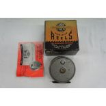 J.W. Young & Sons - The Condex. 3.75 ins. fly reel, boxed with instructions