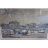 John Hobson Nicholson, Castle Rushen, Watercolour, Signed, 8.5 x 12 ins.