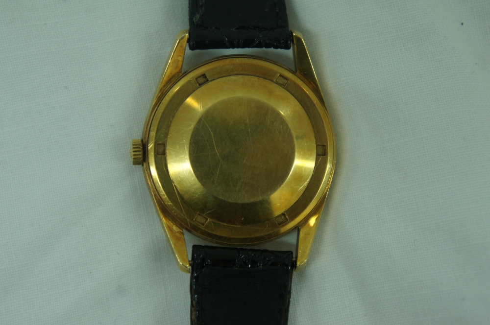 Girrard-Perregaux Gyromatic 39 jewels, 18ct gold cased gent's wristwatch with date aperture, case - Image 3 of 5