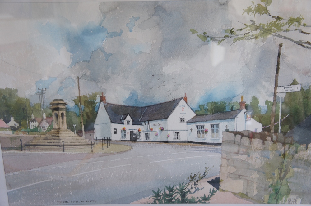 Norman Sayle R.I., The Cross Hotel, Aylburton, Watercolour, Signed and dated 2000, 15 x 22 ins. - Image 3 of 5