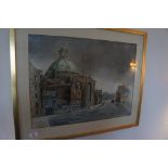 J. Beck, Kattegat Amsterdam, Watercolour, Signed, dated 1945, 17 x 22 ins.