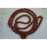 1930s amber beads